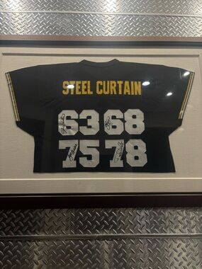 NFL Black Steel Curtain Framed Jersey